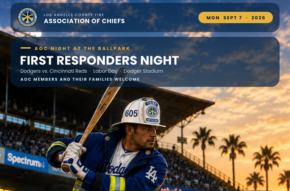 AOC Night at the Ballpark - First Responders Night at Dodger Stadium